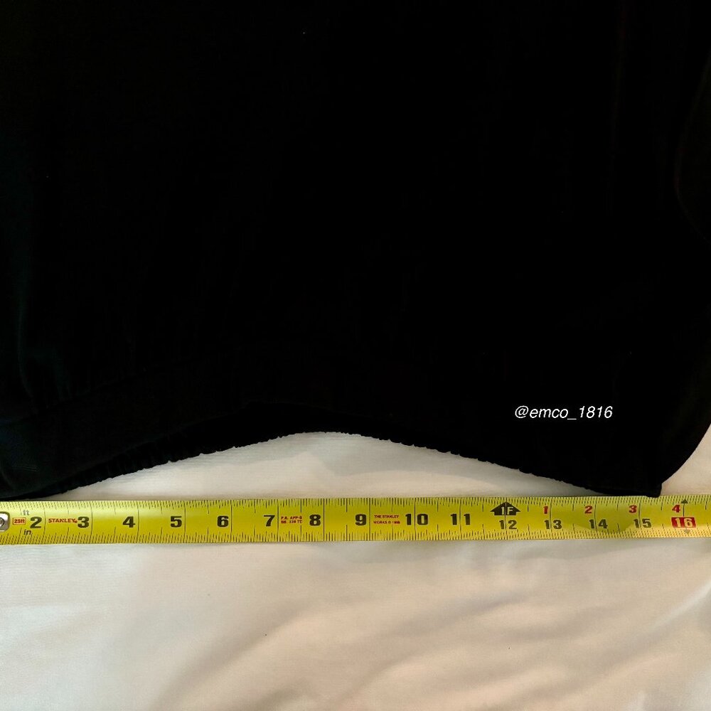 Zara Black High Rise Pull On Wide Leg Pants with Belt, XL - Picture 7 of 8